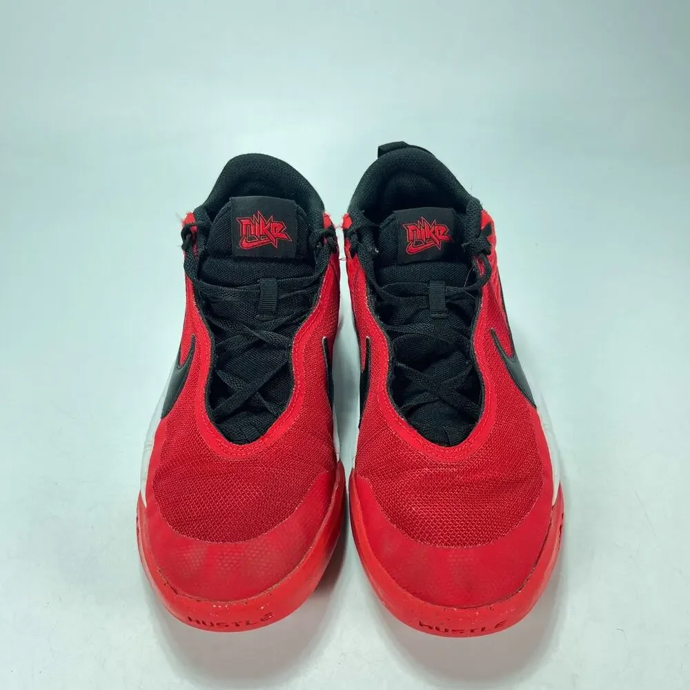 Nike Team Hustle D 10 University Red Basketball Shoes CW6735-600 Youth Size 6Y
